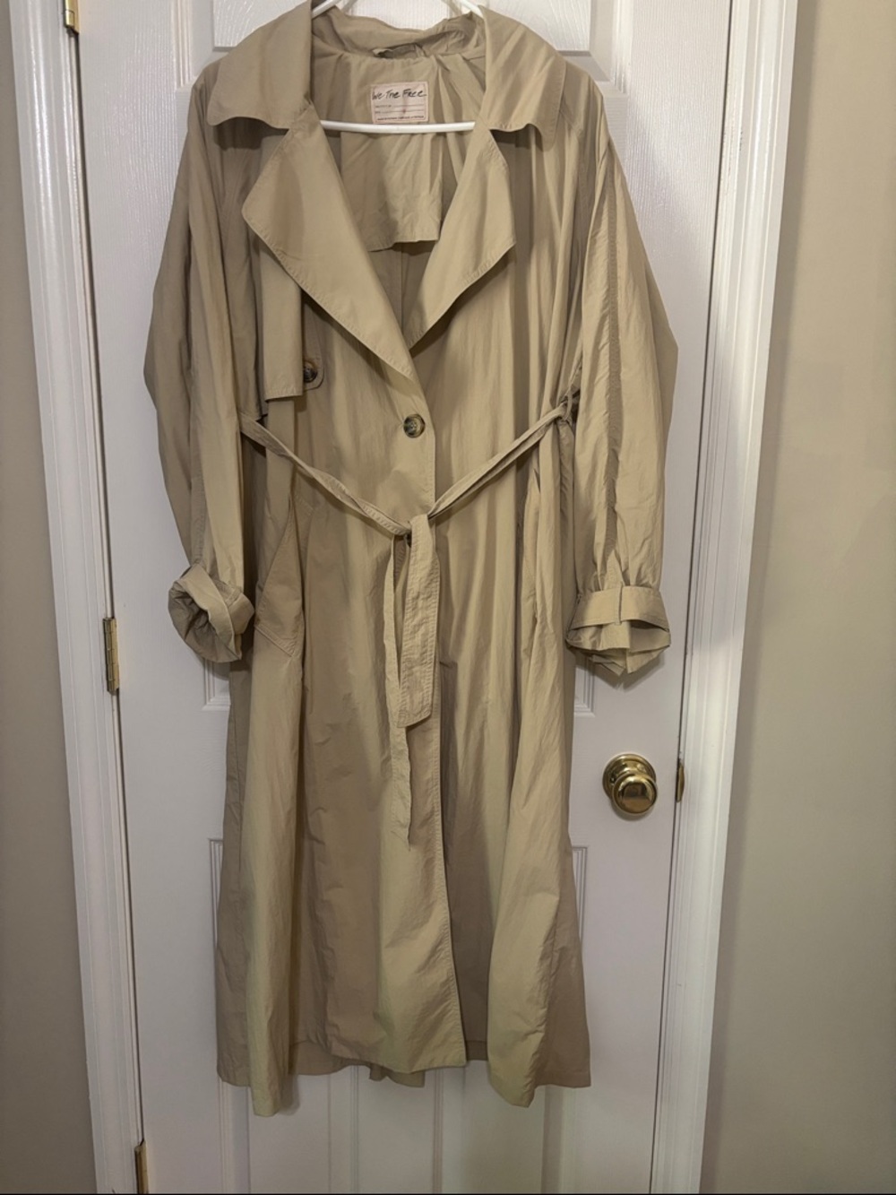 We The Free Beige Trench Coat
